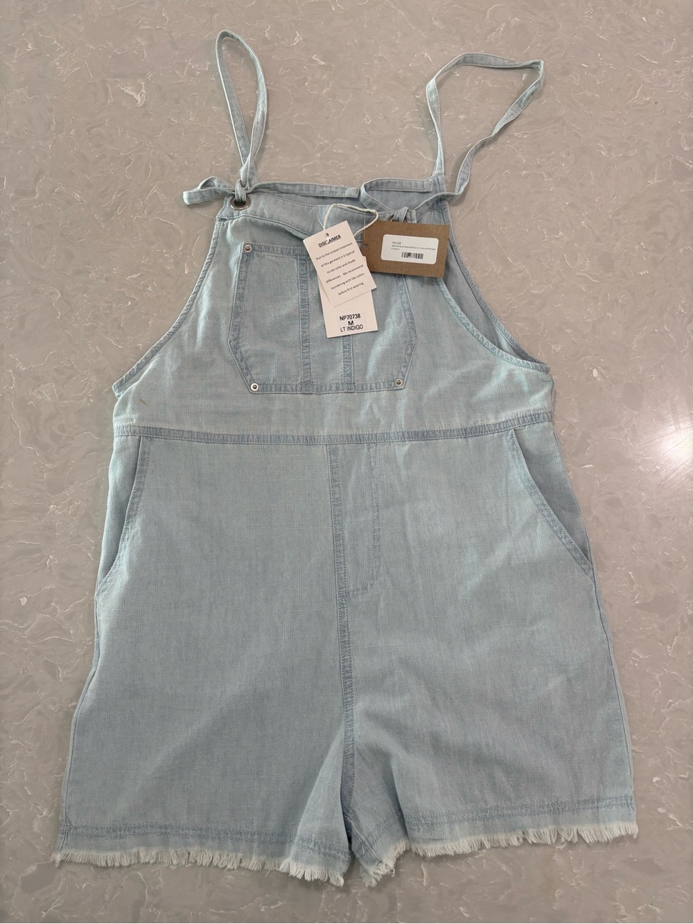 Light Blue Denim Romper Overalls